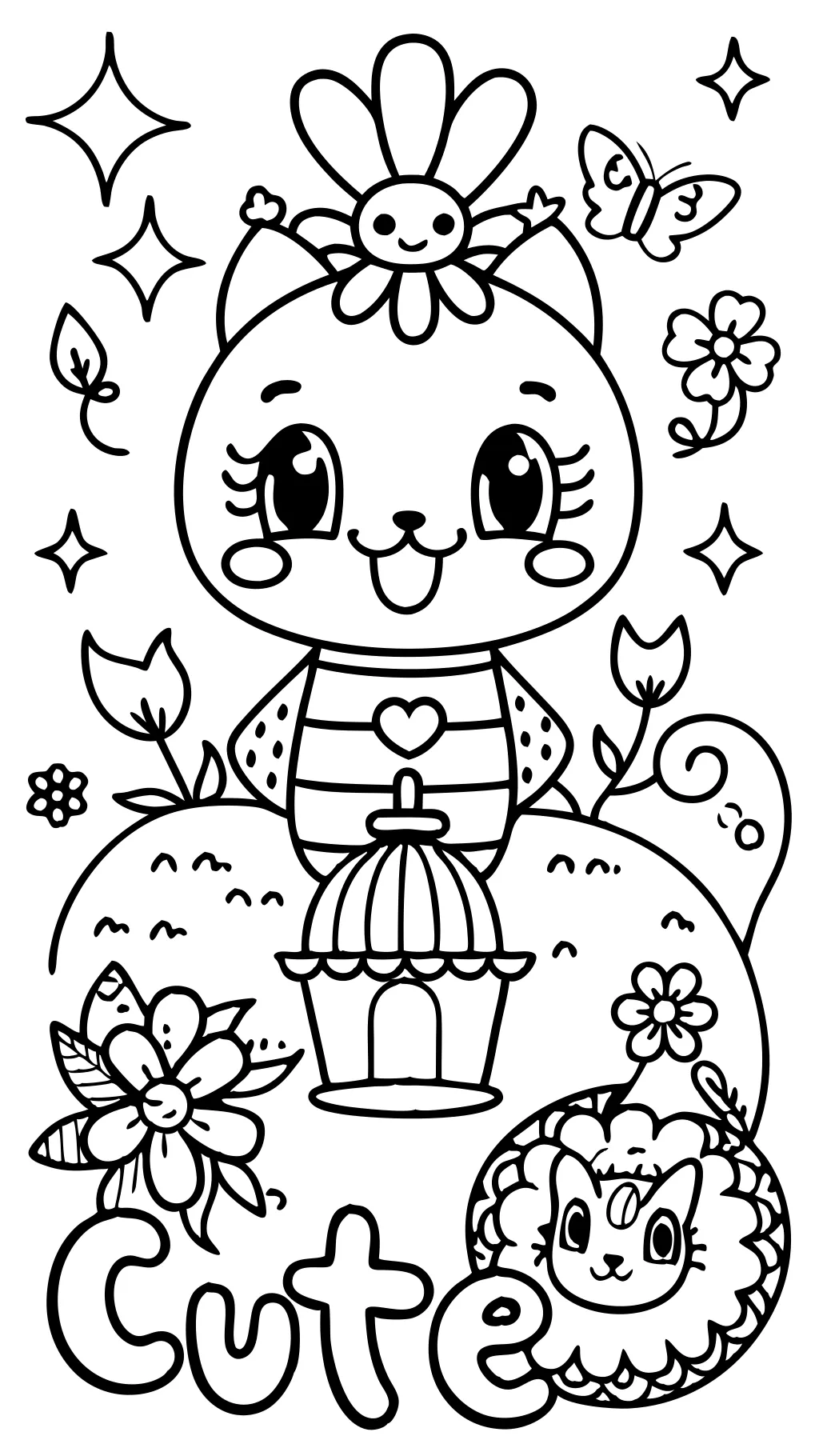 cute coloring pages aesthetic